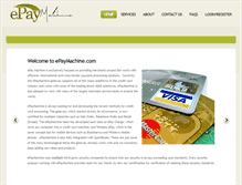 Tablet Screenshot of epaymachine.com